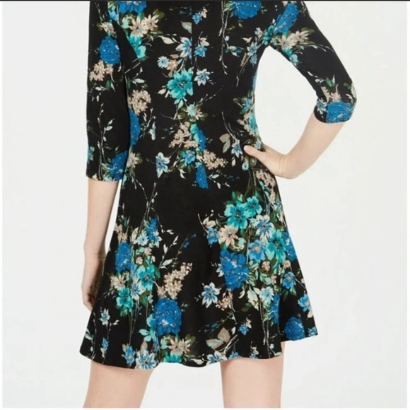 BeBop Juniors Floral Sweetheart A-Line Dress - Picture 7 of 7